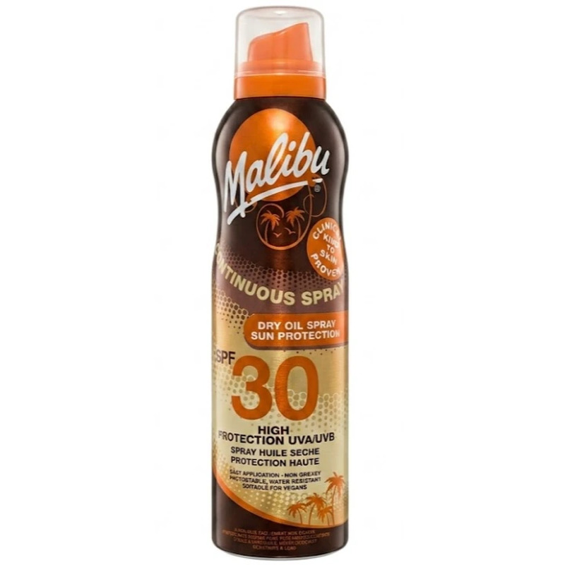 Malibu Sun Continuous Dry Oil Spray SPF 30 - 175 ml