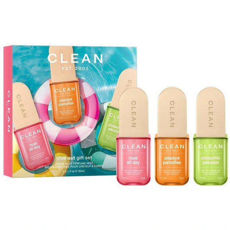 Clean Spring Hair & Body Perfume Mist Gavesæt 3 x 30 ml