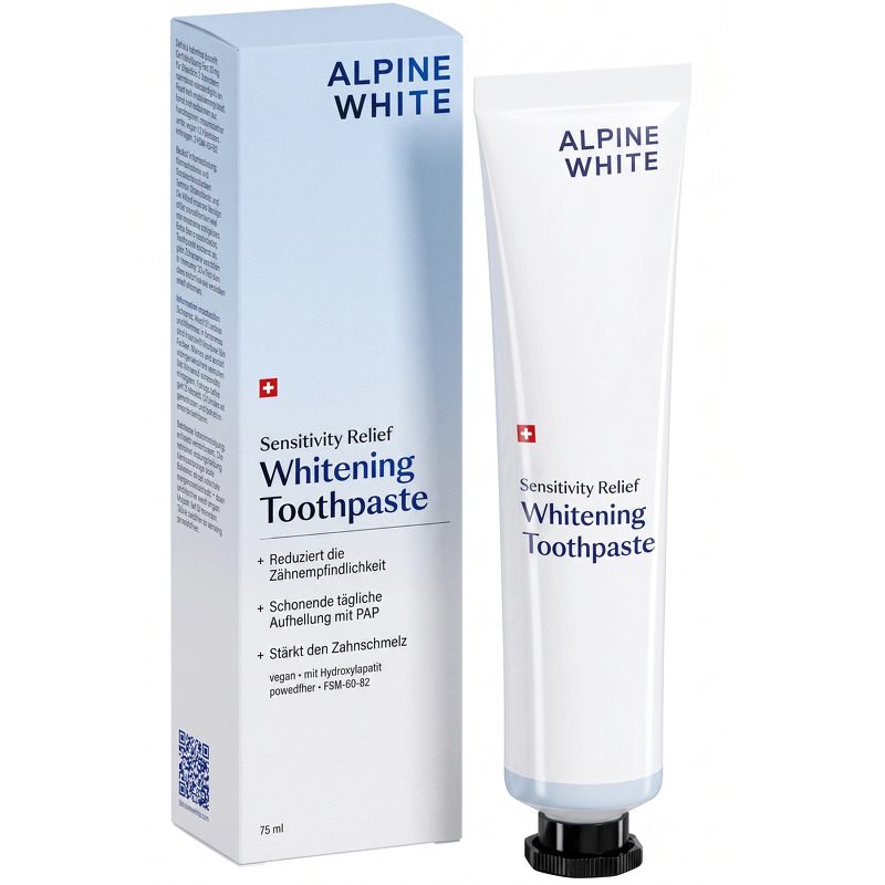 ALPINE WHITE Whitening & Care Whitening Toothpaste Sensitivity Relief 75 ml