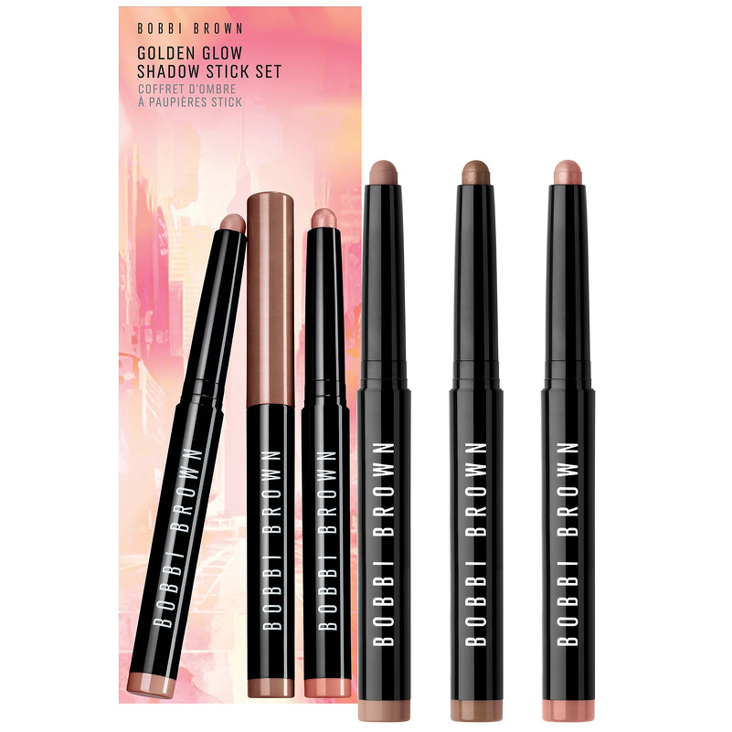 Bobbi Brown Long Wear Cream Shadow Stick Trio - Blushing Peach/Golden Bronze/Taupe (Limited Edition)