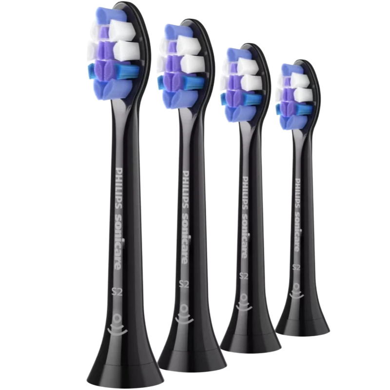 Philips Tandbørstehoveder Sonicare S2 Sensitive HX6054 - replacement brushhead - black