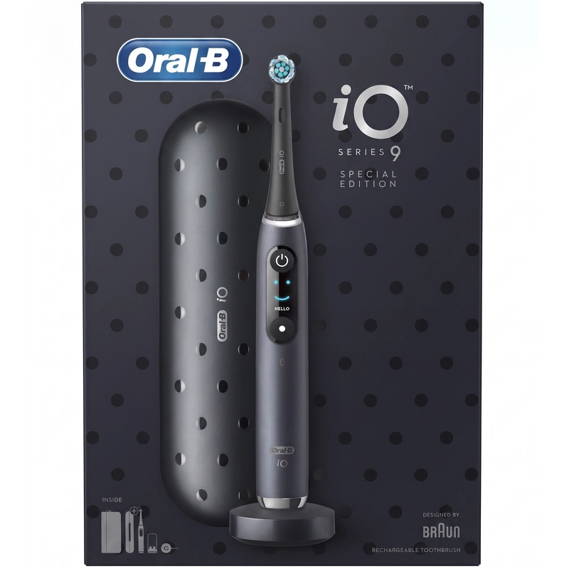 Oral-B Electric Toothbrush iO9 Series Rechargeable For adults Number of brush heads included 1 Number of teeth brushing modes 7 Black Special Edition