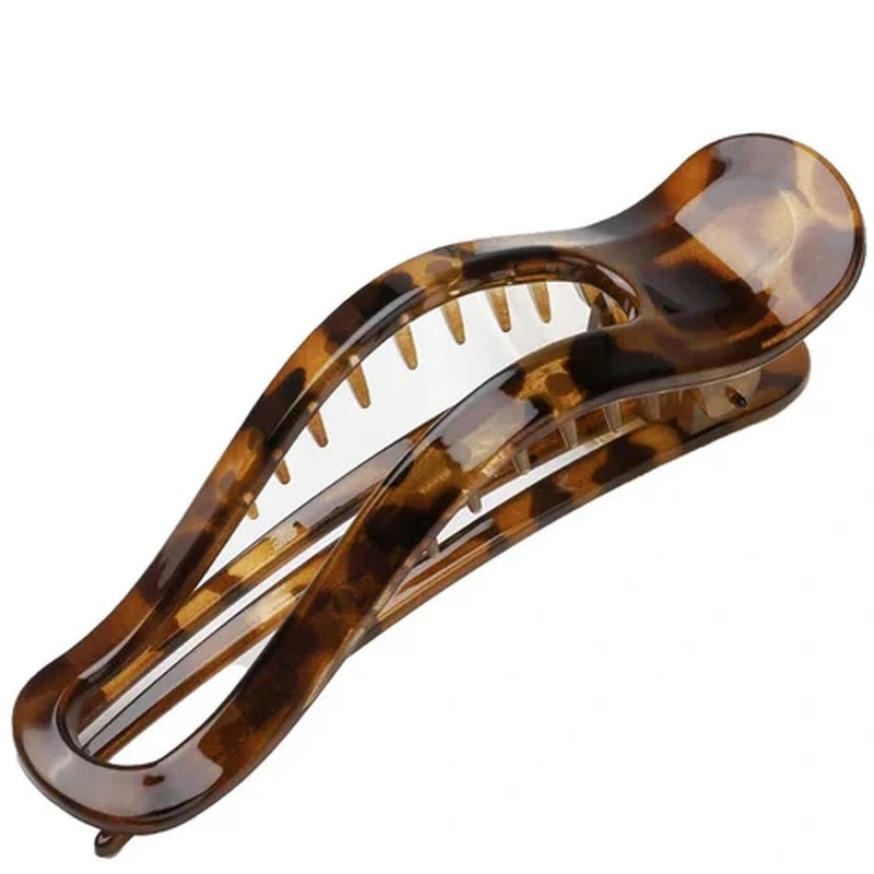 By Stær Camille Hair Clip - Big - Brown/Leo