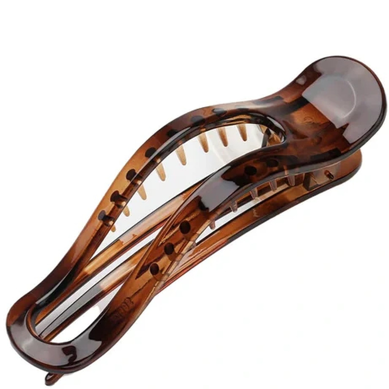 By Stær Camille Hair Clip - Big - Dark Brown