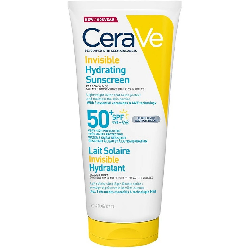 CeraVe Invisible Hydrating Sunscreen SPF 50+ 177 ml
