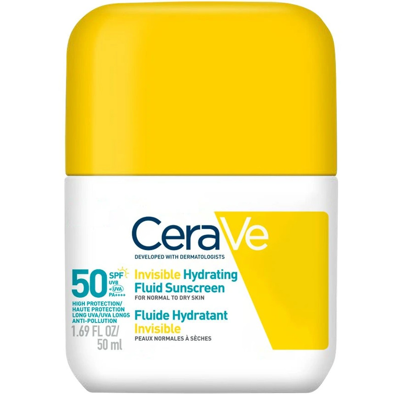 CeraVe Invisible Hydrating Fluid Sunscreen SPF 50 - 50 ml