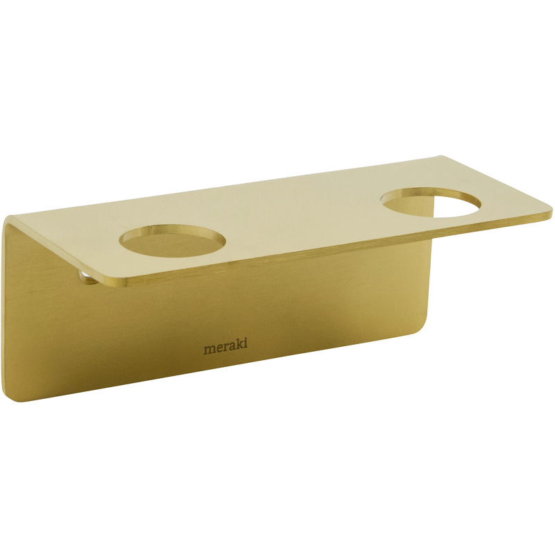 Meraki Bottle Hanger 2 Holes - Brushed Brass Finish