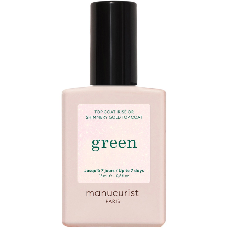 Manucurist Green Top Coat 15 ml - Shimmery Gold