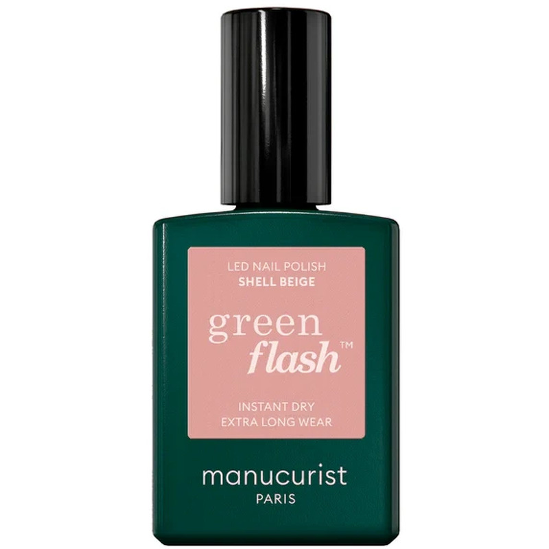 Manucurist Green Flash Led Nail Polish Shell Beige 15ml