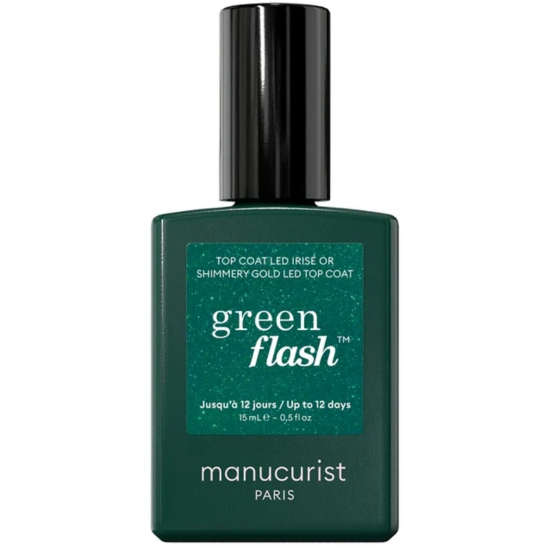 Manucurist Green Flash Top Coat 15 ml - Shimmery Gold