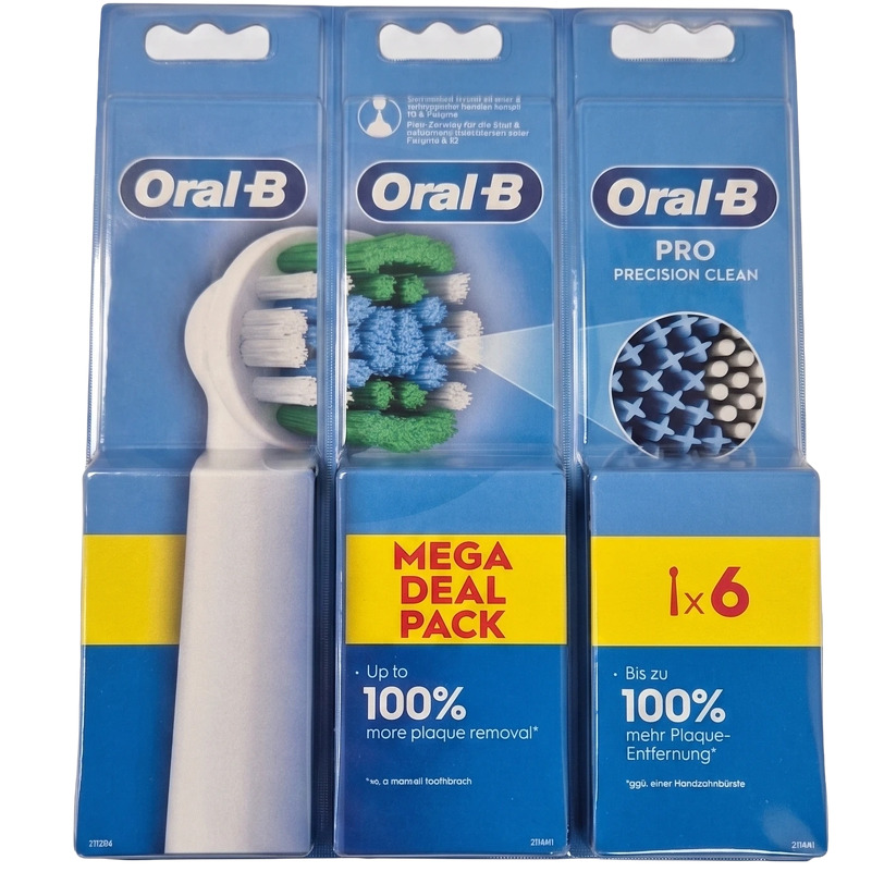 Oral-B Pro Precision Clean 6 pcs - White
