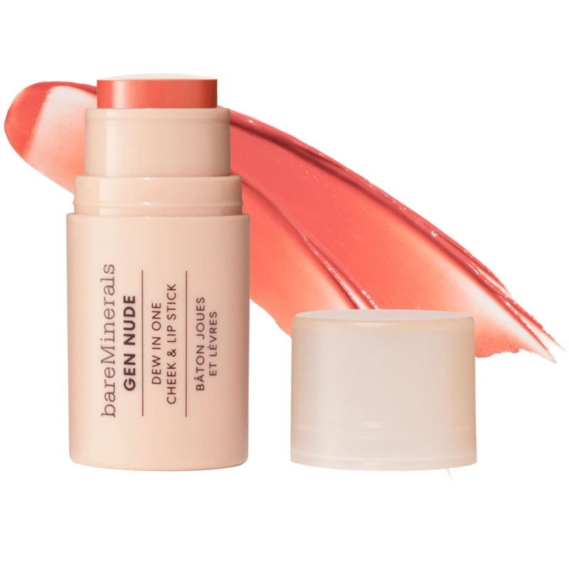 bareMinerals GEN NUDE Dew in One Cheek & Lip Stick Just Peachy - 4.5 g