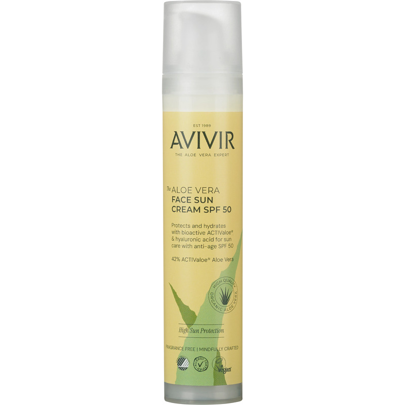 Aloe Vera Face Sun cream SPF50 - 50 ml - Avivir