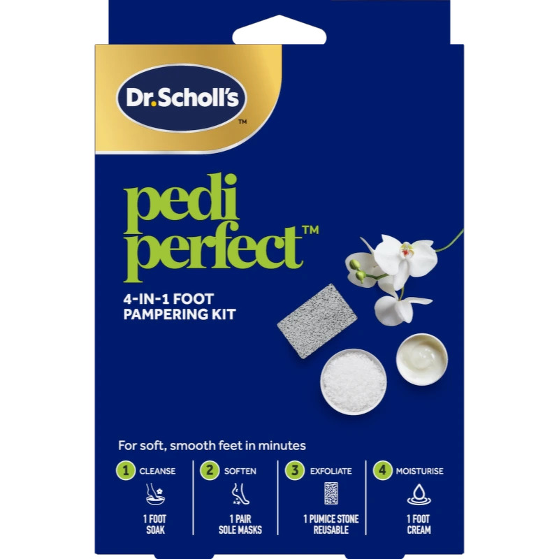 Scholl Pedi Perfect 4-In-1 Foot Pampering Kit