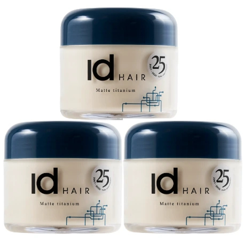 3 x Matte Titanium Hair Wax 90 ml