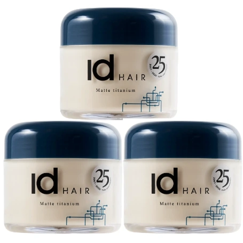 3 x Matte Titanium Hair Wax 90 ml
