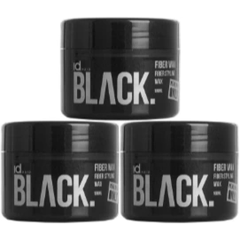 3 x Black Fiber Wax Men