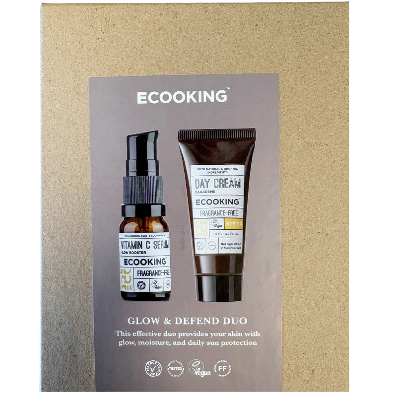 Ecooking Mini Day Cream SPF 20 & mini C-Vitamin Serum Gavesæt