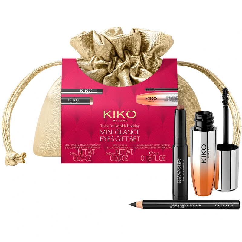 KIKO Milano Twist 'N Twinkle Holiday Mini Glance Eyes Gavesæt (Limited Edition)