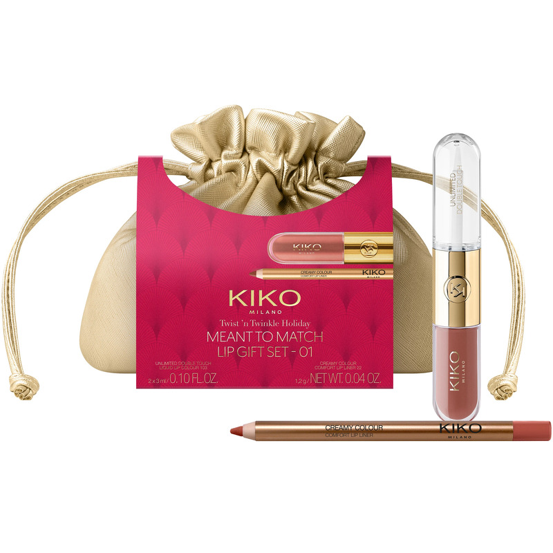 KIKO Milano Twist 'N Twinkle Holiday Meant To Match Lip Gavesæt - 01 Timeless Blend (Limited Edition)