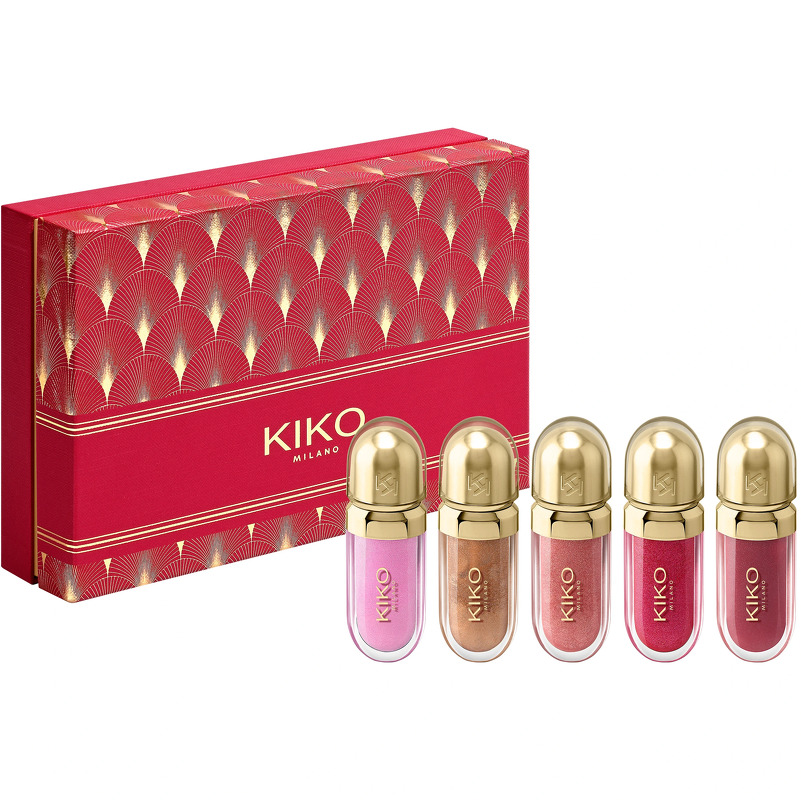 KIKO Milano Twist 'N Twinkle Holiday The Fabulous 5 Mini Lip Gaveæske (Limited Edition)