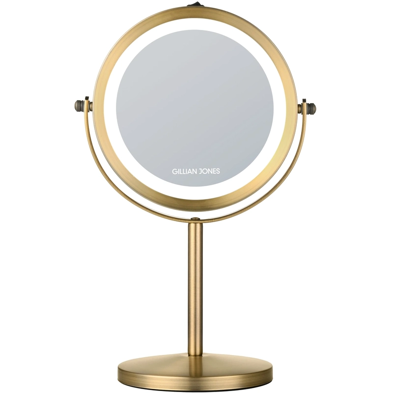 Gillian Jones Stand LED Light Mirror x10 - Brass 10384-85