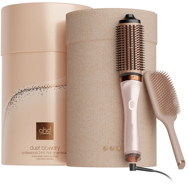 ghd Duet Blowdry 2-in-1 Hair Dryer Brush Gift Box - Cashmere Beige (Limited Edition)