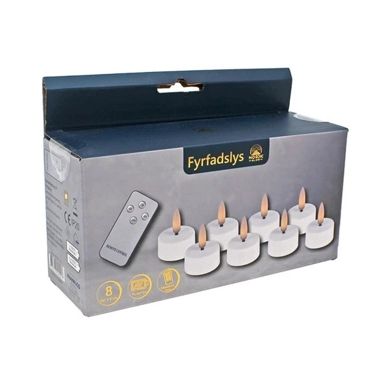 LED Fyrfadslys 8 pcs