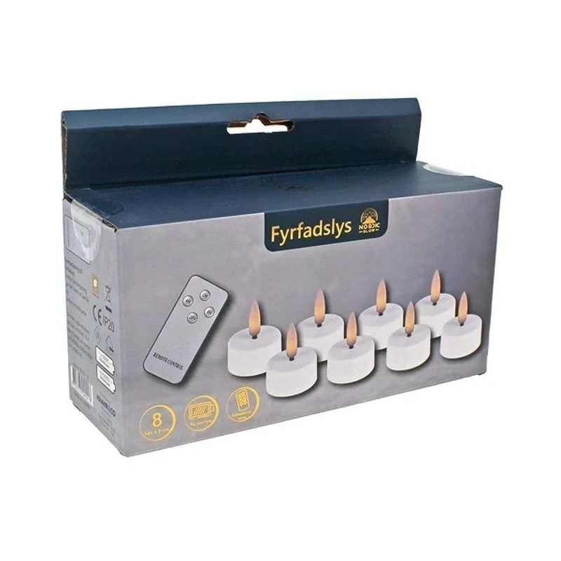 LED Fyrfadslys 8 pcs