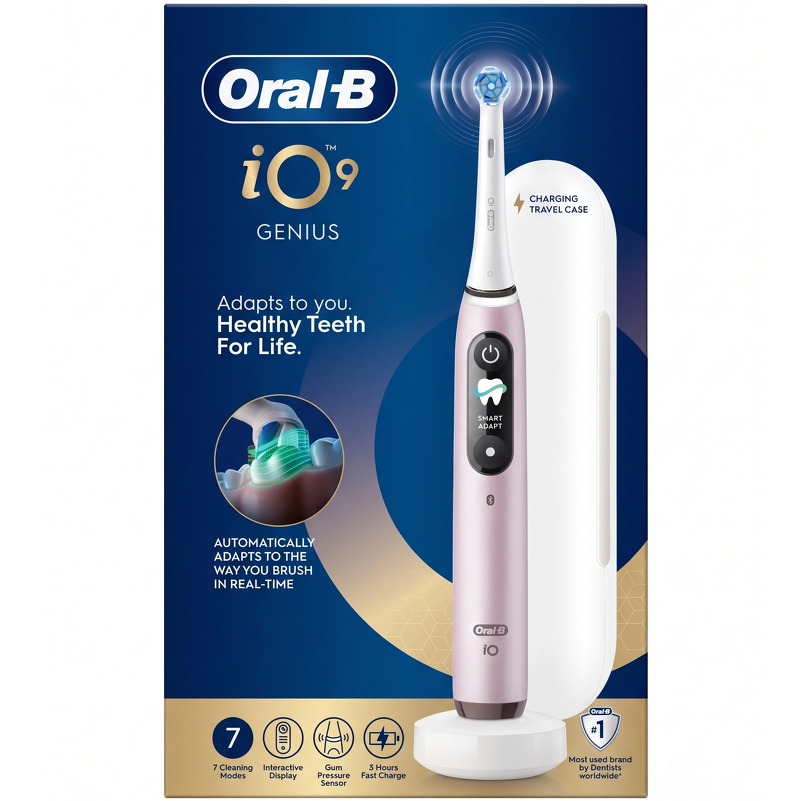 Oral-B iO9 Electric Toothbrush - Rose Quartz