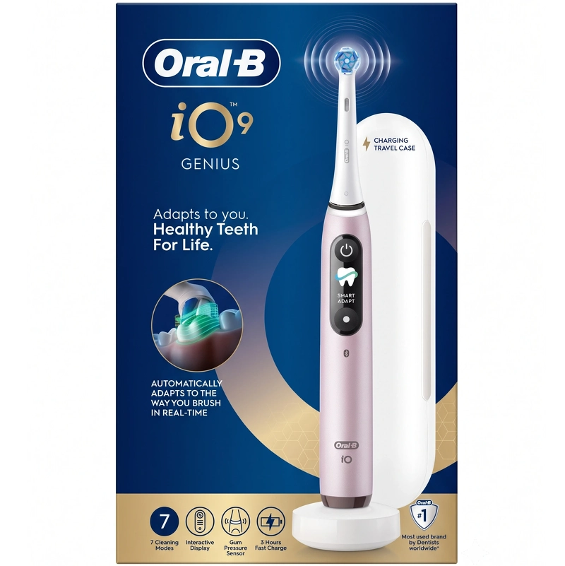 Oral-B iO9 Electric Toothbrush - Rose Quartz
