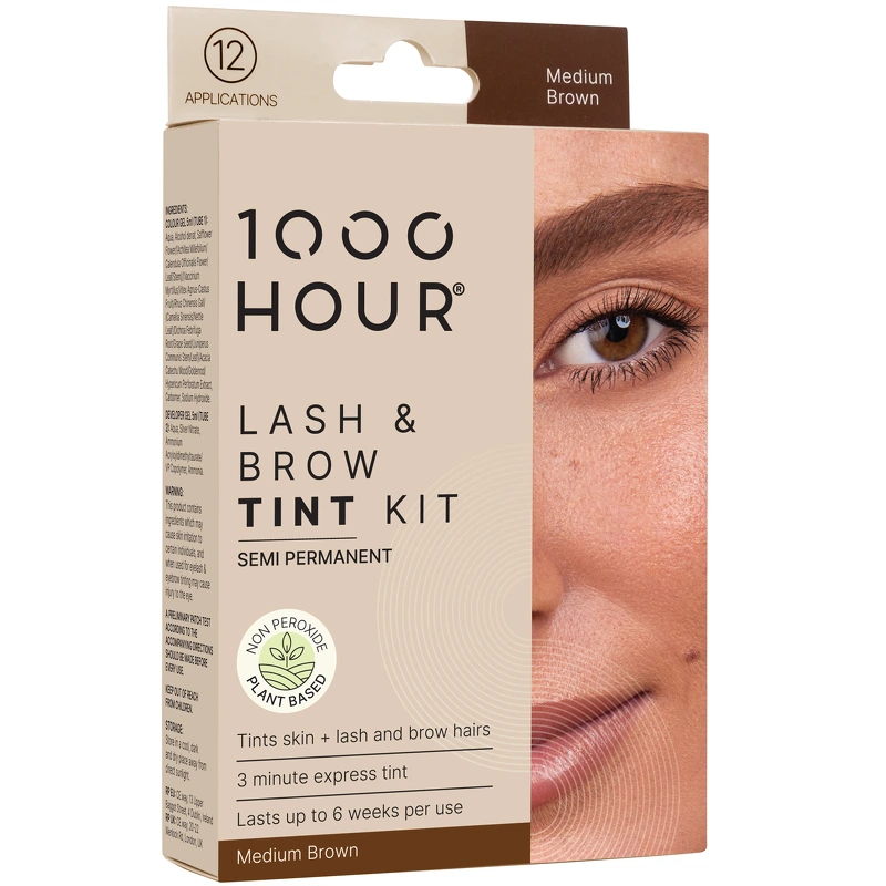 1000 Hour Lash & Brow Tint Kit - Medium Brown