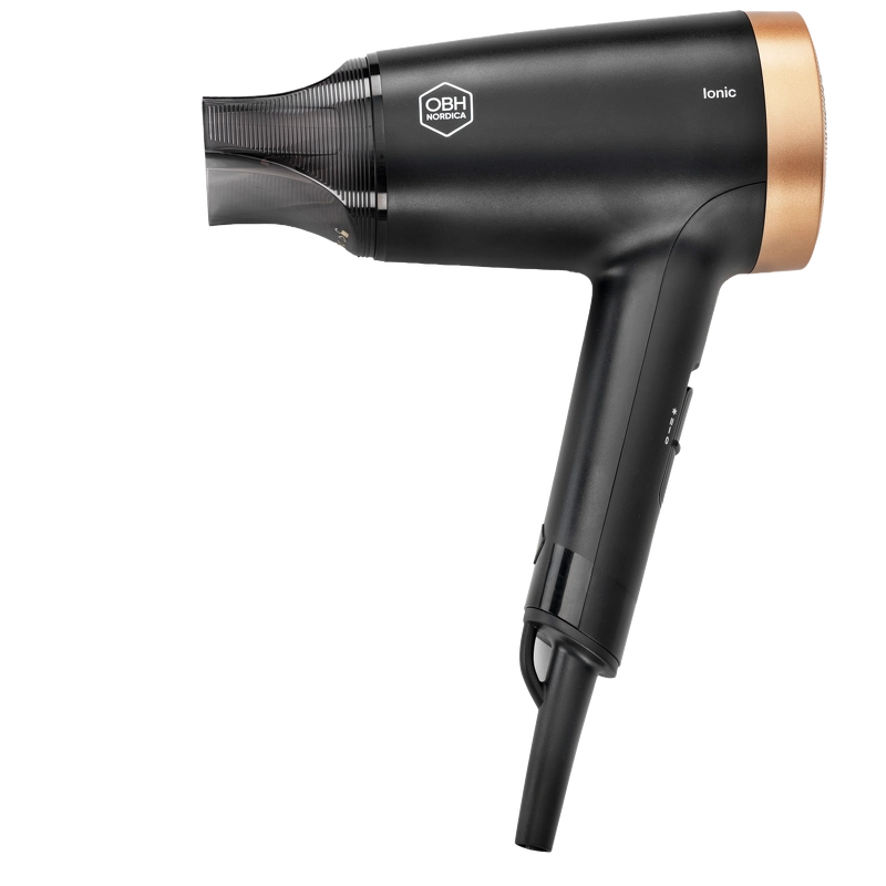 OBH Nordica Glam & Shine Hair Dryer - Sort