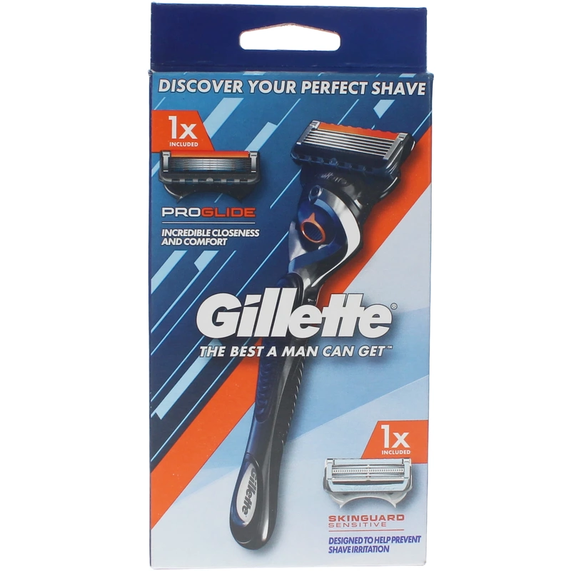 Gillette Fusion Proglide 1 Razor + 2 Blades