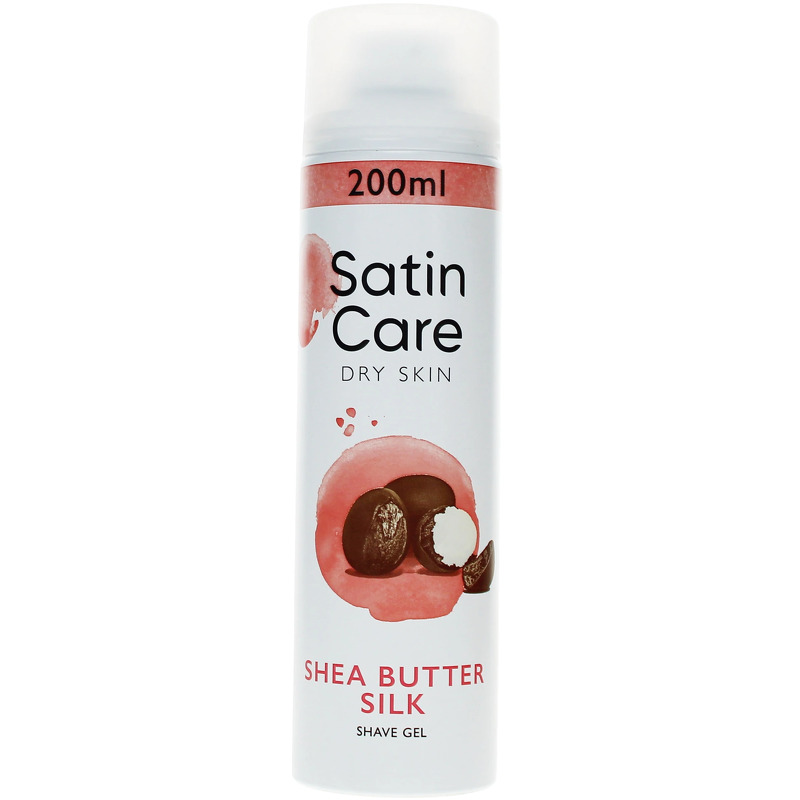 Gillette Satin Care Dry Skin Shave Gel With Shea Butter 200 ml