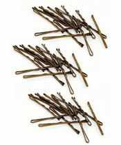 Sibel Wavy Hairpins Brown 50 mm - 3 x 15 stk 
