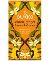 Pukka Lemon, Ginger & Manuka Honey Tea - Organic