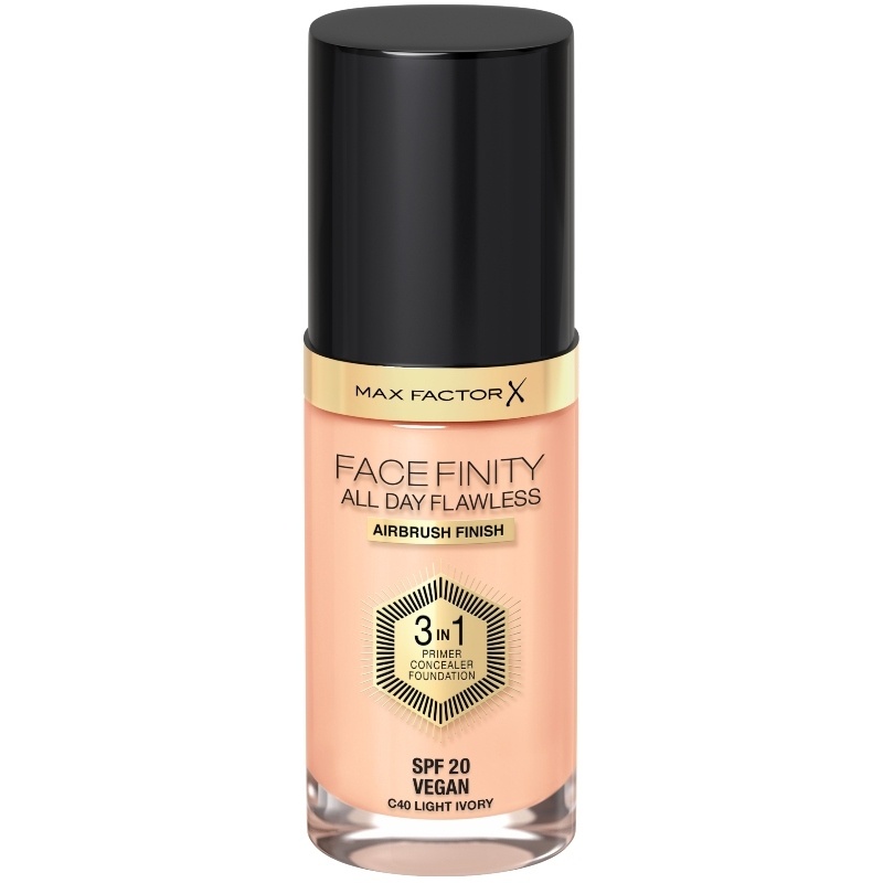 Max Factor Facefinity All Day Flawless 3-In-1 Foundation SPF20 - Light Ivory 40