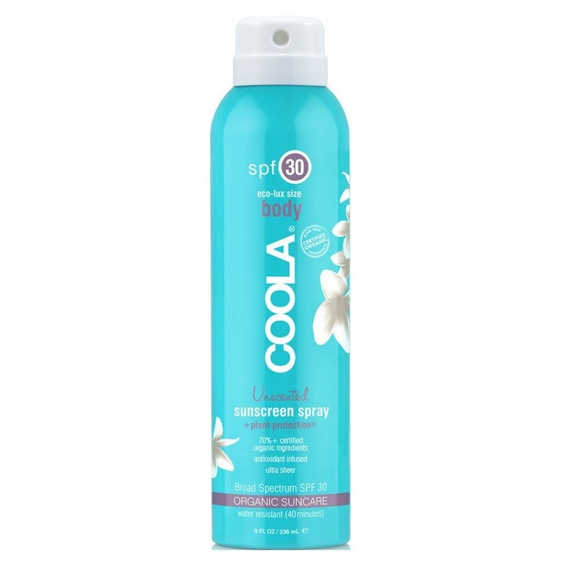 Foto van COOLA Sport Sunscreen Spray Unscented SPF 30 - 236 ml