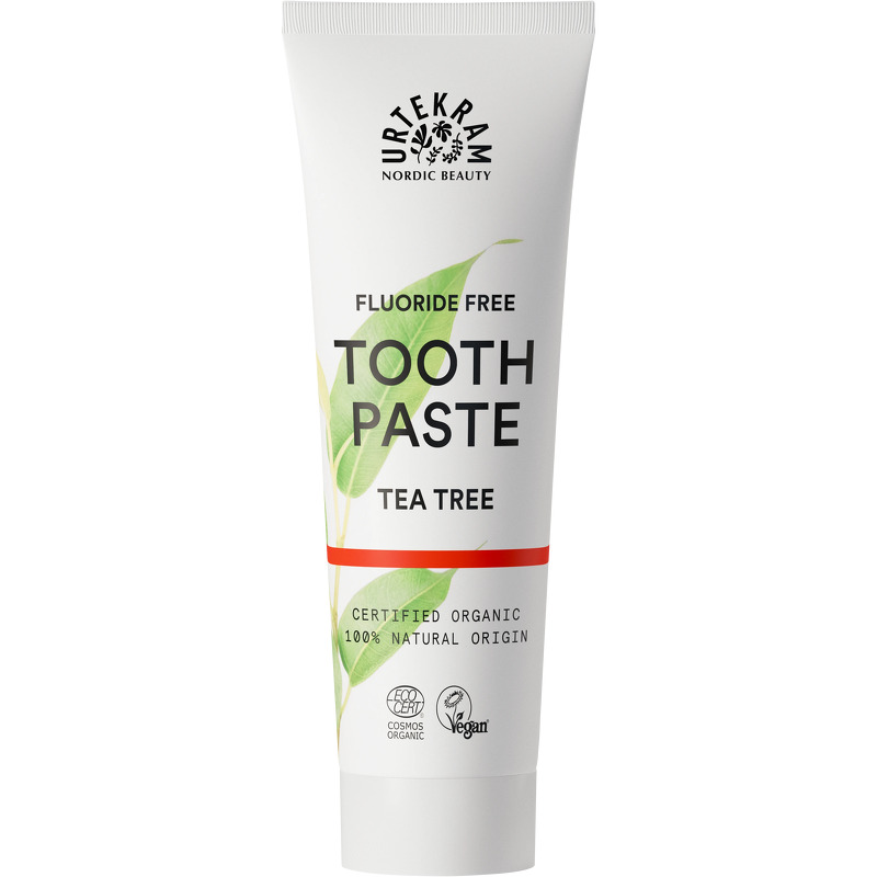 Tandpasta med Tea Tree uden fluor Økologisk - 75 ml - Urtekram