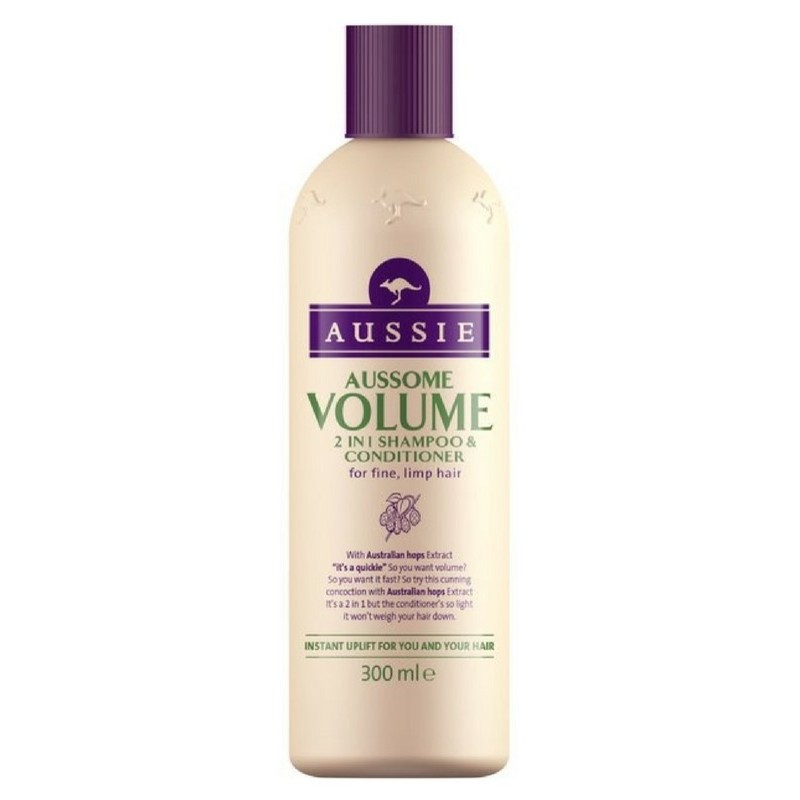 Foto van Aussie Aussome Volume 2 In 1 Shampoo Conditioner 300 ml