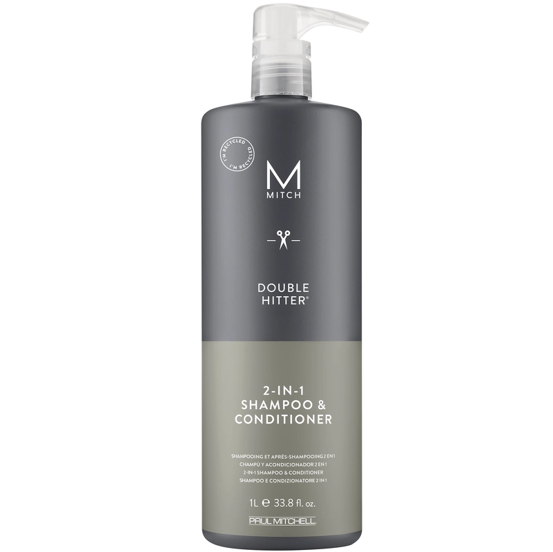 Se Paul Mitchell Mitch Double Hitter 2 i 1 Shampoo & Conditioner 1000 ml hos NiceHair.dk
