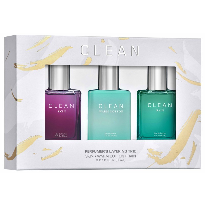 Foto van Clean Perfume Perfumers Layering Trio 3 x 30 ml Limited Edition