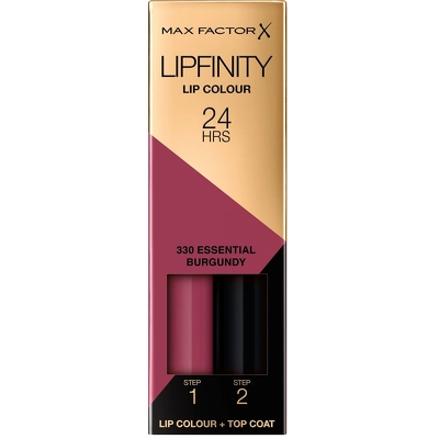 Max Factor Lipfinity 2-step Long Lasting Lipstick 2.3 ml + 1.9 g - 330 Essential Burgundy