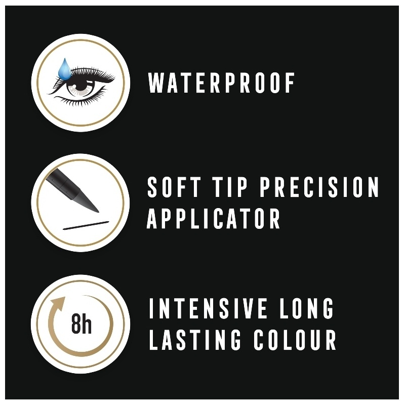 Sulu kar grip sorumluluk  Max Factor Colour Xpert Waterproof Eyeliner - Deep Black 01