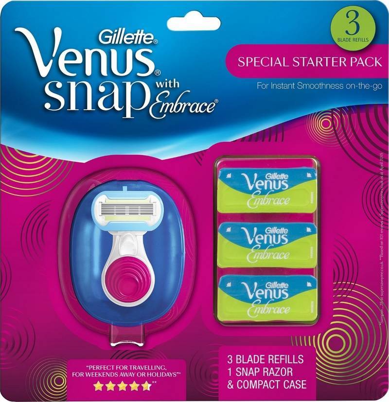 Gillette Venus Snap With Embrace Miniskraber special Starter Pack (U)
