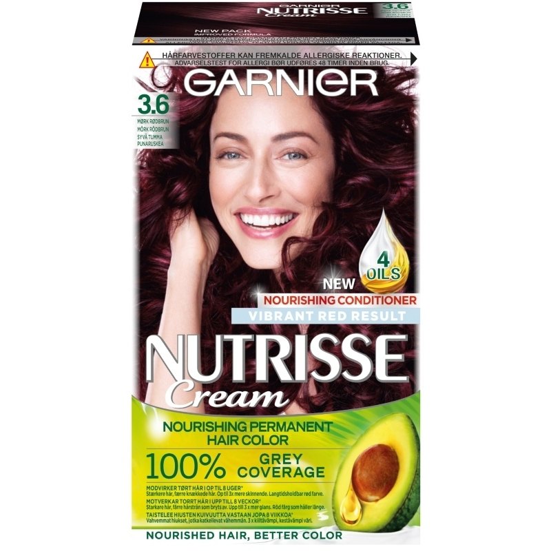 Garnier Nutrisse Cream 3.6 Mørk Rødbrun thumbnail