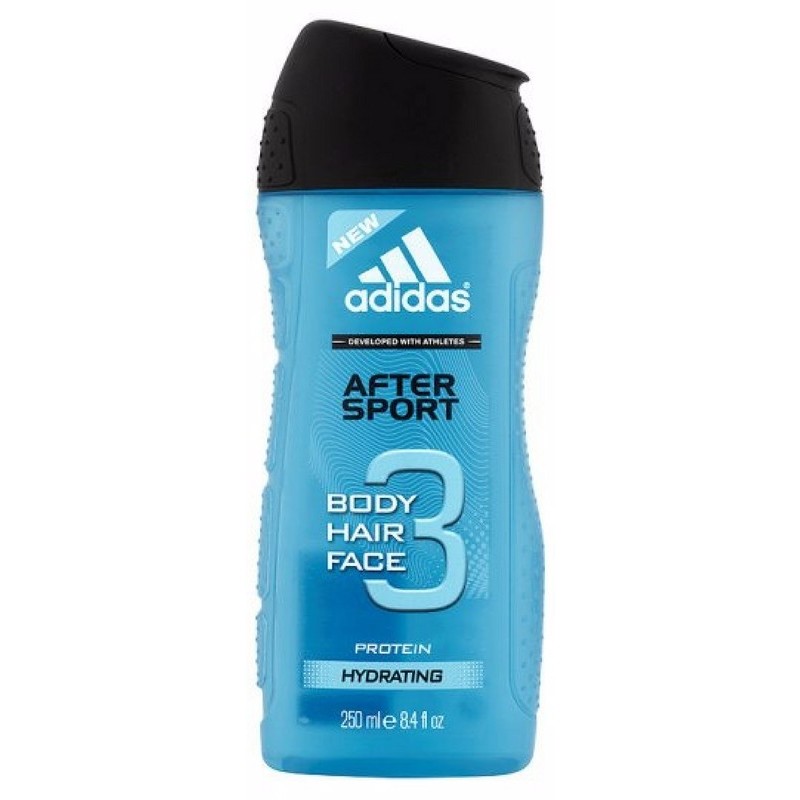 Foto van Adidas After Sport 3 In 1 Showergel Men 250 ml