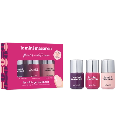 Le Mini Macaron Gel Polish Les Minis Berries & Cream 3 x 5 ml