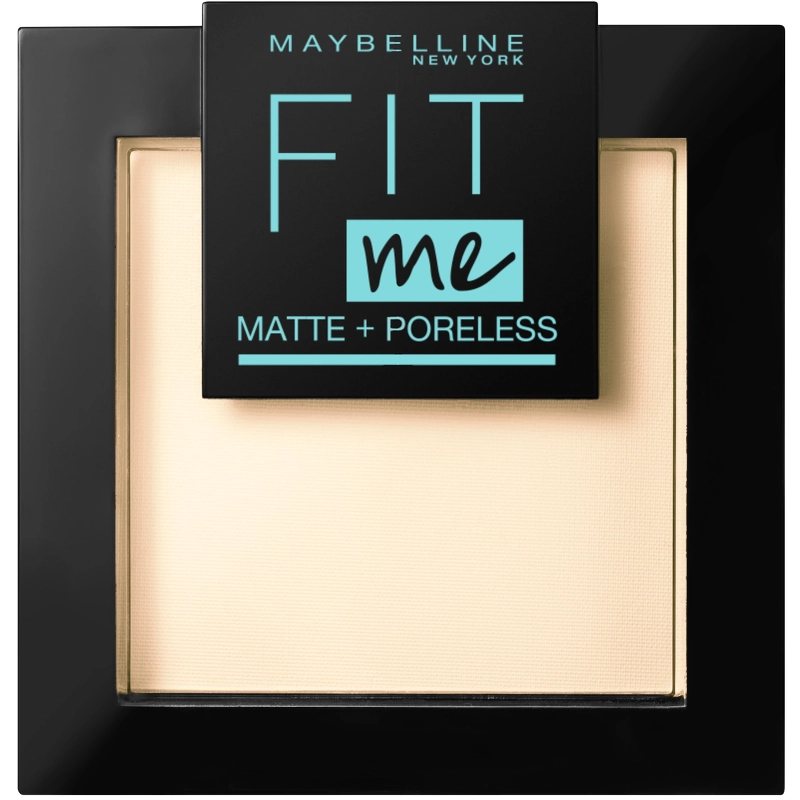 Se Maybelline Fit Me Matte + Poreless Powder 9 gr. - 105 Natural Ivory hos NiceHair.dk